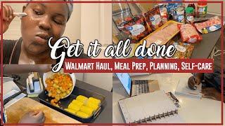 GET IT ALL DONE WITH ME | MEAL PREP | COOK WITH ME | SELF CARE ROUTINE | PLAN WITH ME | WEEKLY PREP