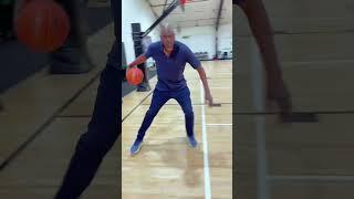 Hakeem Olajuwon teaching footwork at age 61