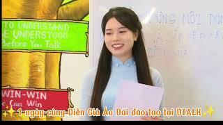 Một ngày của Diễn giả Áo Dài đào tạo tại Học viện Kỹ năng VTALK