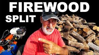 FIREWOOD SPLITTING IN THE RAIN... AGAIN!