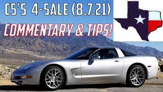 C5 Corvettes FOR SALE TODAY in TEXAS (8/7/21) Buying Tips &  Commentary!