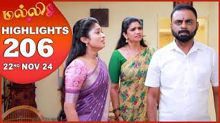 Malli Serial | EP 206 Highlights | 22nd Nov 2024 | Nikitha | Vijay | Saregama TV Shows Tamil