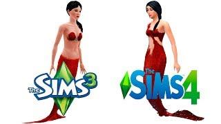  Sims 3 vs Sims 4 : Mermaids
