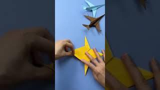 UNS CRAFTS Fighter Plane: The power of paper Folding #papercrafts #youtube  #ytshorts #UNS CRAFTS