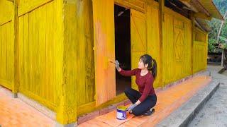 Repainting The Old Wooden House - Harvesting Sweet Potatoes For Cooking | My Bushcraft / NHất