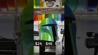 How much did this 3D printed helmet cost? #shorts