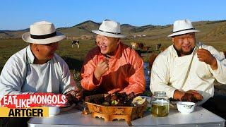 Mighty Mongolian Wrestlers vs. Horse Branding and a Whole Sheep BBQ! | Eat Like Mongols