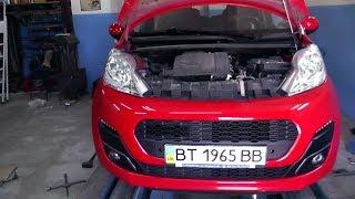 Peugeot 107.   Ремонт моей машины. Замена рулевой. Чехлы.