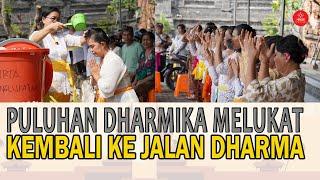 PARA DHARMIKA DI JALAN DHARMA | Melukat Bersama Hati Terasa Damai