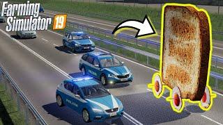 FS19 EMERGENCY #42 - Inseguimento Polizia di un Toast GIGANTE!