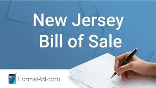 New Jersey Bill of Sale - GUIDE