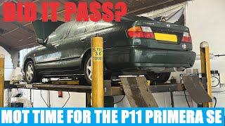 The P11 Nissan Primera SE Goes for an MOT