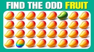 Find the ODD One Out - Fruit Edition | Easy, Medium, Hard - 30 Ultimate Levels | Quizzer Odin