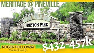 Preston Park from Meritage Homes in Pineville NC near Charlotte