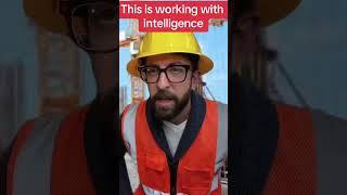 This is working with intelligence #adamrose #construction #funnyvideos