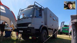 Terra Cab Expedition Vehicle RV truck Motorhome Camper Van MB Atego walkaround and interior V0360