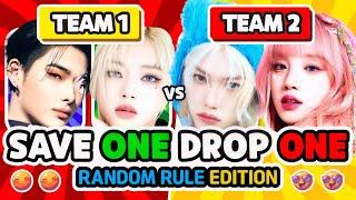 SAVE ONE KPOP SONG TEAM [SAVE ONE DROP ONE: KPOP TEAMS]  RANDOM RULE  - KPOP QUIZ PARTY  2024