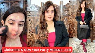 Christmas & New Year Party Makeup Look / Winter Makeup with Long Coats & Blazers / SWATI BHAMBRA