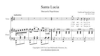 Santa Lucia - Voice (Medium High) - C Major