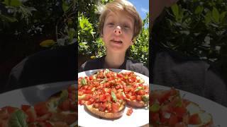 Bruschetta!! #shorts #fyp #viral #cooking #food #chef #recipe #italian #trending ￼