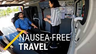 Aftermarket and OEM solutions for reducing motion sickness effects in vehicle passengers