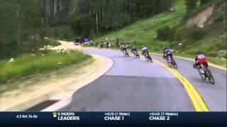 Cadel Evans bullets past the leaders at the Tour of Utah 2014 - Stage 7