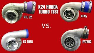 CHEAP TURBO TEST-K24A2 BOOST RESPONSE TEST