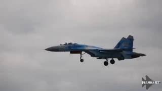 Danish airshow 2016 at Skrydstrup: Su-27, F-16, MiG-29