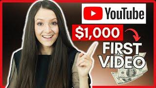 How To Make Money on YouTube With Your First Ever Video (0 Subscribers)