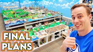 Finalized LEGO City & Shelving Expansion Plans!