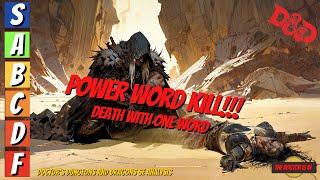 The Best Ways for Players and Dungeon Masters To Use POWER WORD KILL in Dungeons and Dragons #dnd