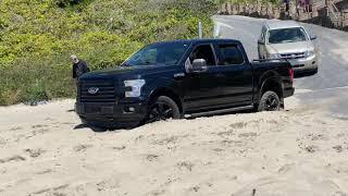 Ford F150 stuck in sand