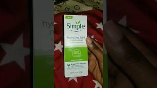 THE SIMPLE HYDRATING LIGHT MOISTURIZER REVIEW. the best ??