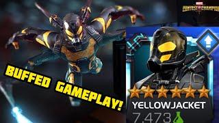 BUFFED Yellow Jacket 6 Star Gameplay Is Extremely Underwhelming! - Marvel Contest Of Champions