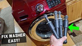 HOW TO FIX A WASHER THAT BOUNCES AND CANNOT FISHING SPIN CYCLE BY REPLACING SHOCKS