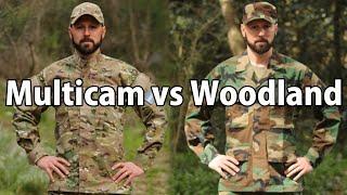 Multicam vs Woodland M81
