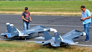 GREAT RC JET MODEL SHOW WITH 2X SUKHOI SU-30 MK ELSTER JET TEAM FLIGHT TO MUSIC