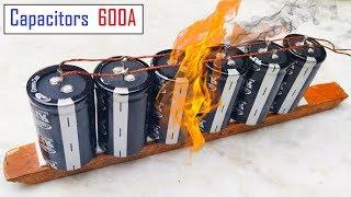 12v Battery or 600 Amps Super Capacitor Pack for DC Motor - Awesome Idea