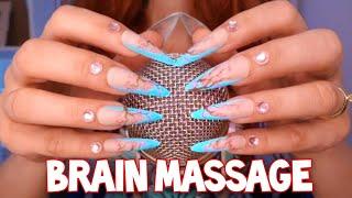 ASMR BRAIN MassageMic Scratching with No Cover, Tapping, Crunchy Sounds, Shaving Foam, Plastic Wrap