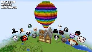 SURVIVAL BALLOON UP HOUSE WITH 100 NEXTBOTS in Minecraft - Gameplay - Coffin Meme