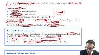 Borrowing costs (IAS 23) - ACCA (SBR) lectures