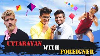 Uttarayan With Foreigner | Uttrayan Special Gujarati Comedy Video - Kaminey Frendzz