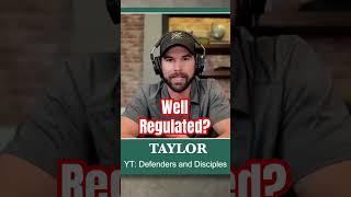 Well Regulated meant ready for warfare.