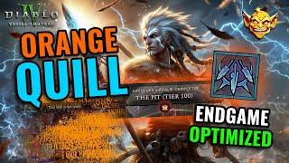 ORANGE QUILL - Actual STRONGEST Diablo 4 Spiritborn Build - TRILLION DPS