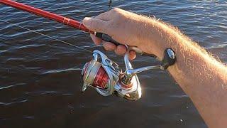 Johnny Morris Platinum Signature spinning reel combo.