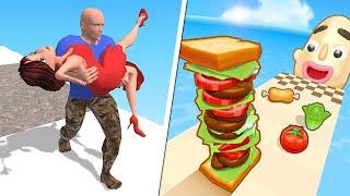 Sandwich Runner | Girl Rider - All Level Gameplay Android,iOS - NEW APK UPDATE