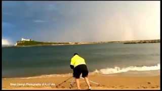 Hair raising moment Brian Skinner is struck by lightning