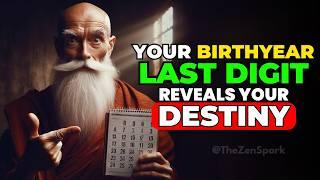 Your BIRTH YEAR Last Digit REVEALS Your DESTINY, You'll be SHOCKED!  Buddhist Teachings