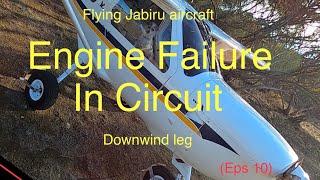 Engine failure in circuit Flying Jabiru aircraft (eps10) (60)