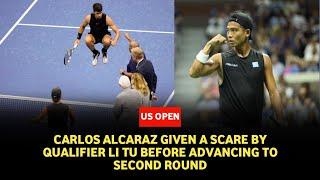 US Open 2024: Carlos Alcaraz was scared off by Li Tu before advancing to second round